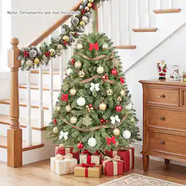 Costway - 4 FT Artificial Christmas Tree with 559 Full Branch Tips & Folding Metal Stand - Green with 559 Branch Tips