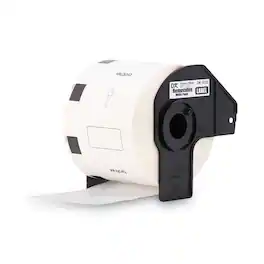 Brother - DK3235 1.1 in. x 2.1 in. Die-Cut Removable Paper Labels - White