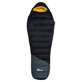 Coleman - PEAK1 0 Degrees Fahrenheit 1 Person Nylon Mummy Sleeping Bag - Black