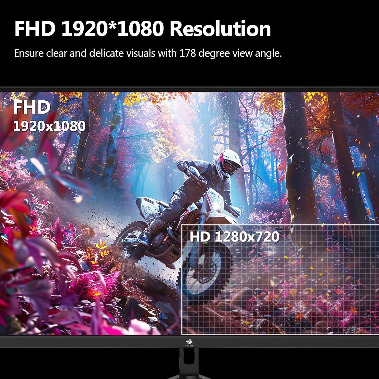 FHD 1920*1080 Resolution Ensure clear and delicate visuals with 178 degree view angle. FHD 1920x1080 HD 1280x720