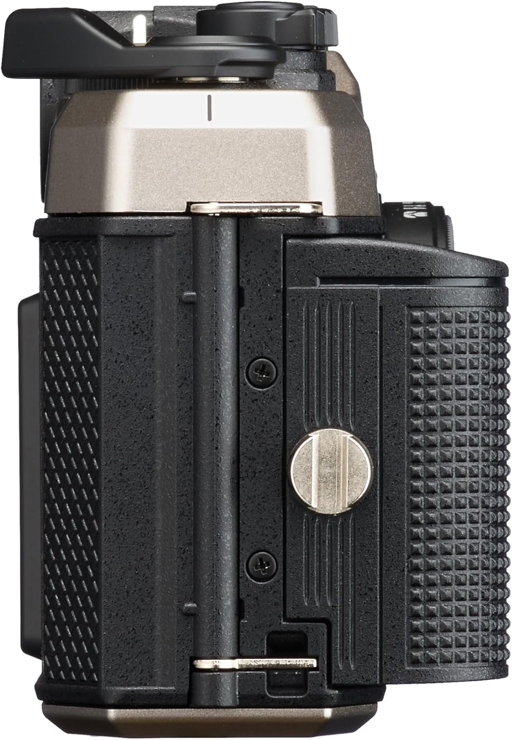 Back. Pentax - Pentax 17 Dark Silver 35mm Film Camera with Advance Accessories and Travel Bundle | 18928-RIM | Pentax 17 35mm - Dark Gray.