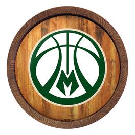 The Fan-Brand - Milwaukee Bucks 20.25'' Faux Barrel Top Sign - Multicolor