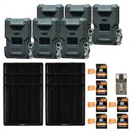 Spypoint - FLEX-M2 Trail Camera (6-Pack) with Solar Panel and Accessories Bundle