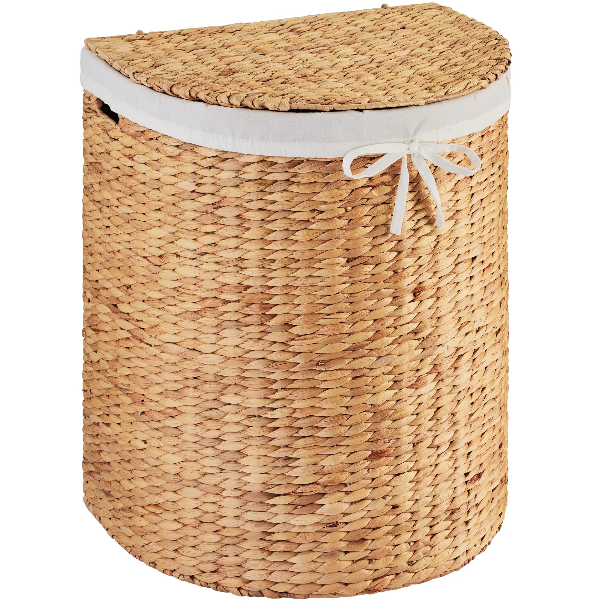 Best Choice Products - Half Moon Laundry Hamper w/ Lid, Half Round Laundry Basket, w/ Removable Liner & Handles - Natural price history on PriceWatchPro