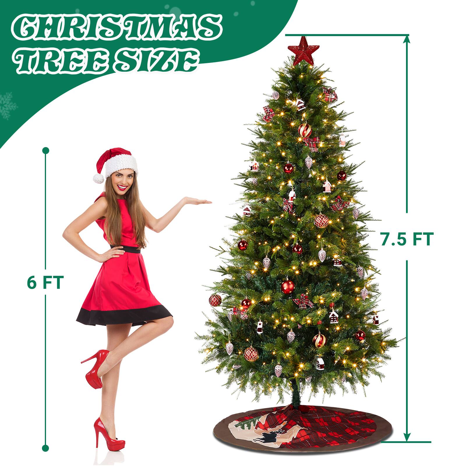 CHRISTMAS TREE SIZE

7.5 FT

6 FT