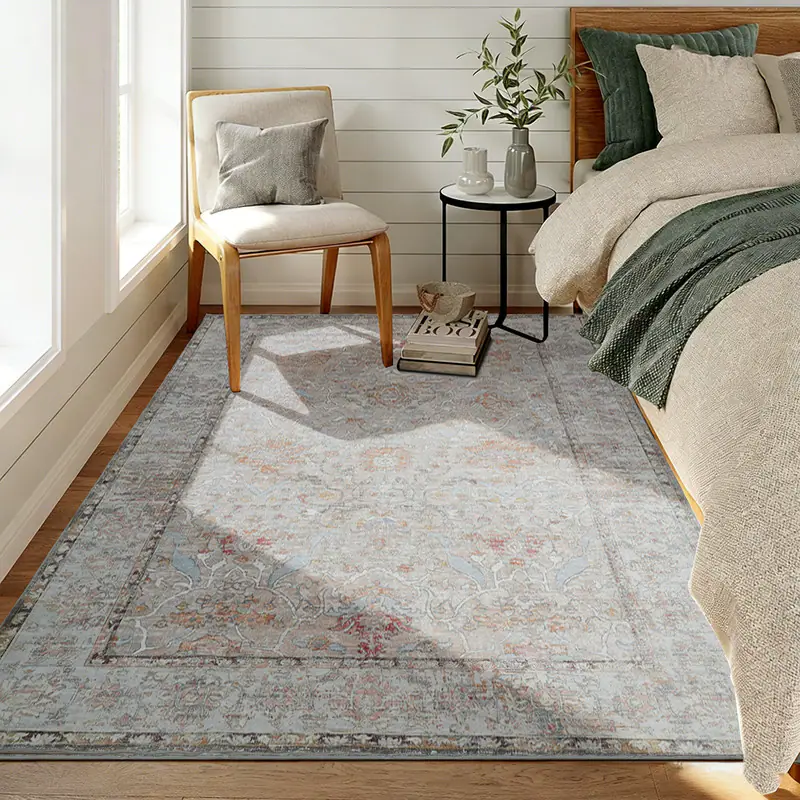 RYHNUYNE 5x7 Area Rugs Living Room Rug Washable Vintage Boho Rug No ...