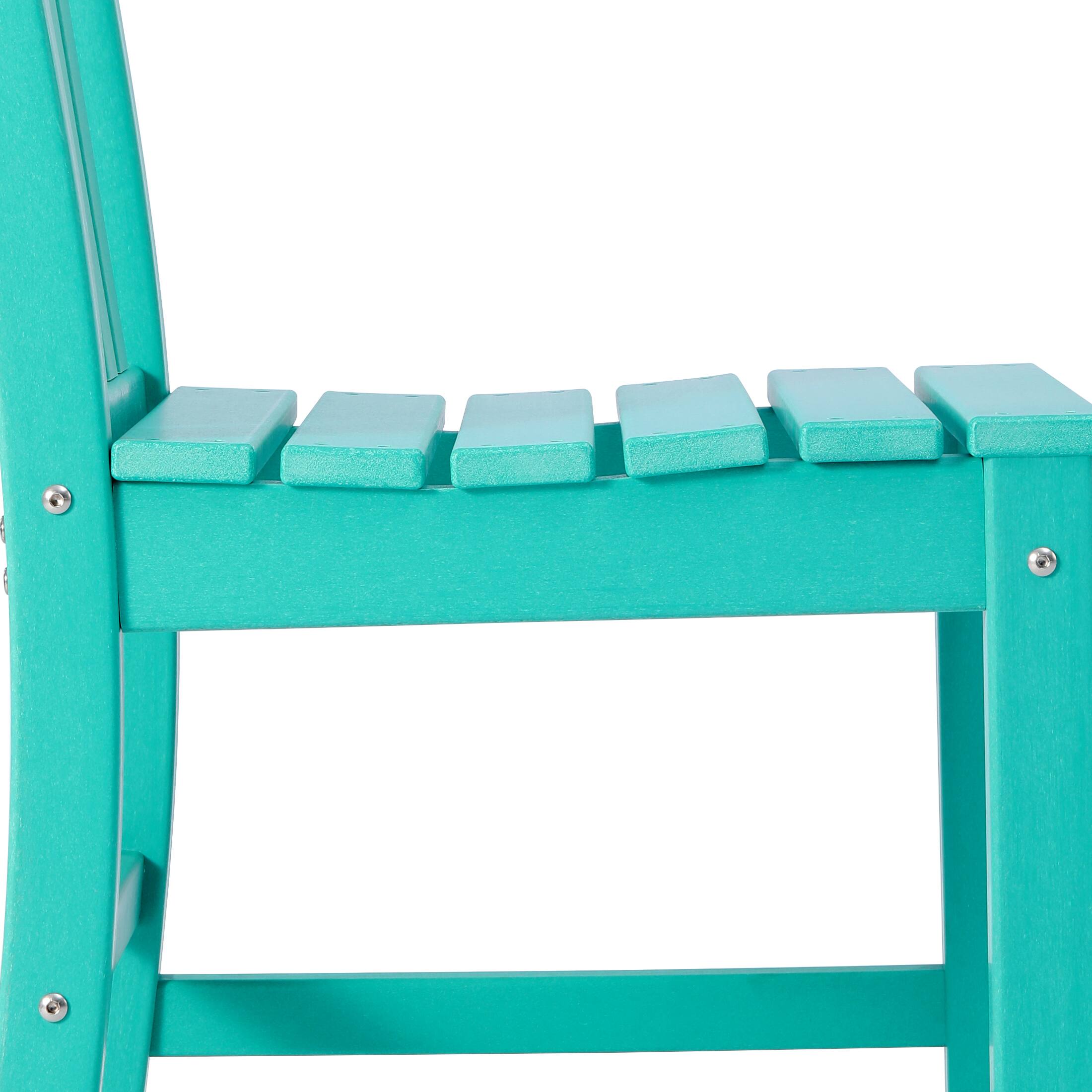 Alt View 3. WestinTrends - WestinTrends Malibu Outdoor Patio Dining Chair - Turquoise.