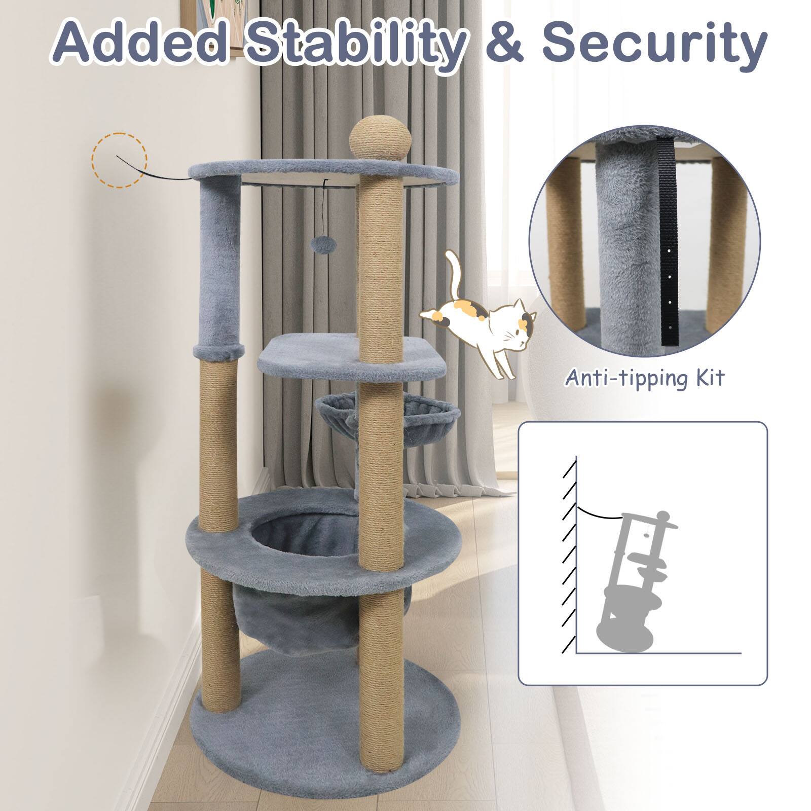Added Stability & Security

Anti-tipping Kit