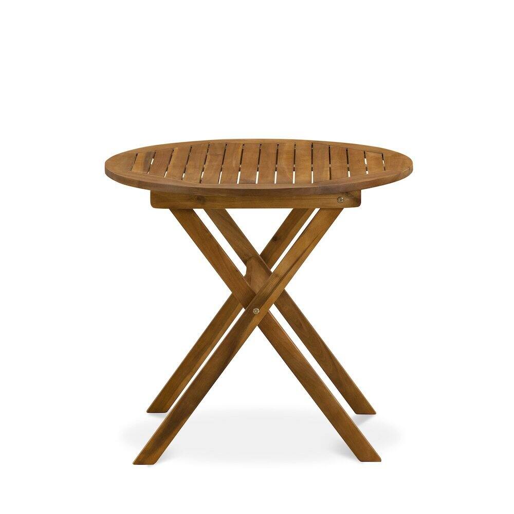 Alt View 9. FurniFact - Solid Wood 3-Piece Patio Furniture Set with Bistro Table and Chairs - Multi-Color.