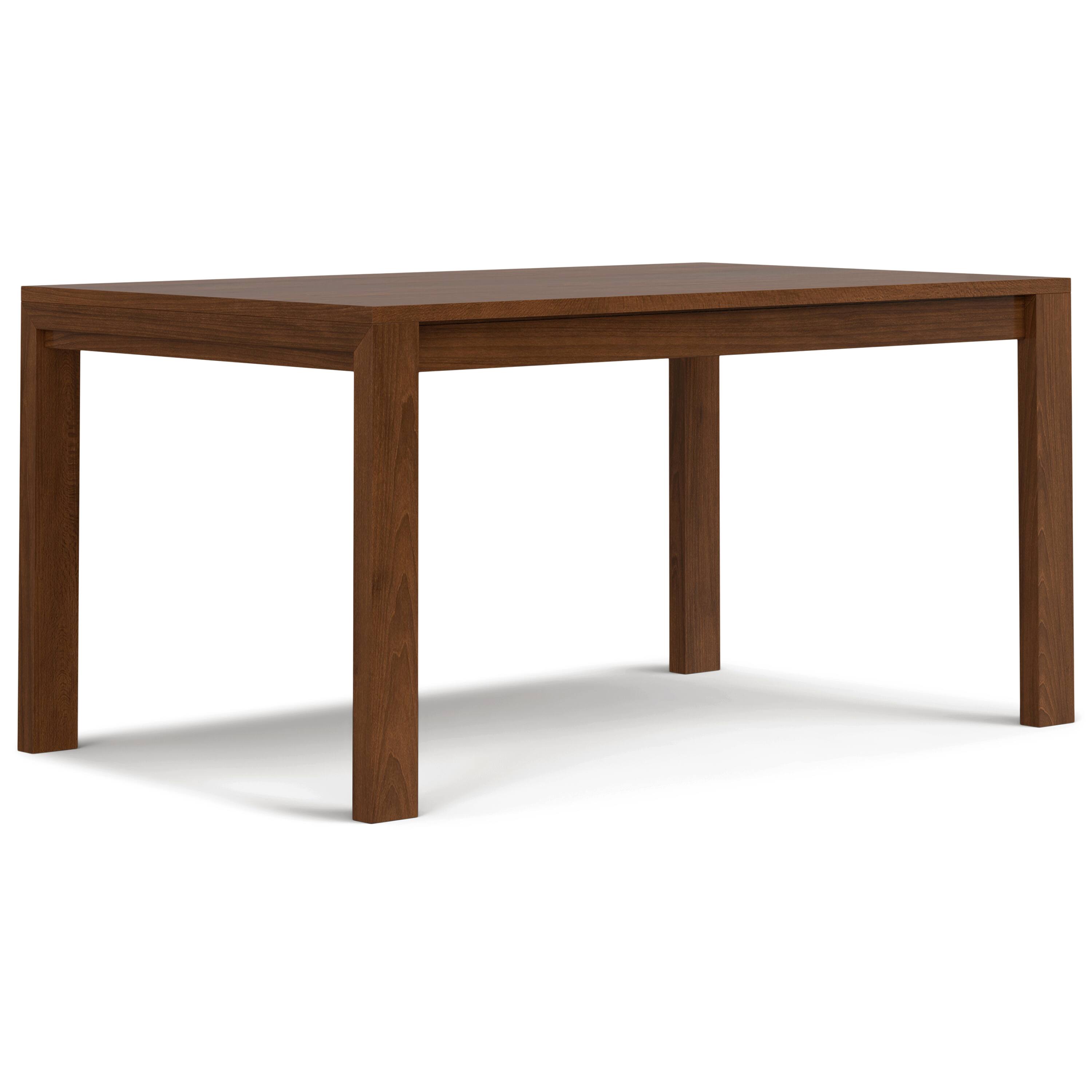 Front. Simpli Home - Wilson 60 inch x 36 inch Rectangle Transitional Dining Table in Walnut Veneer - Walnut Veneer.