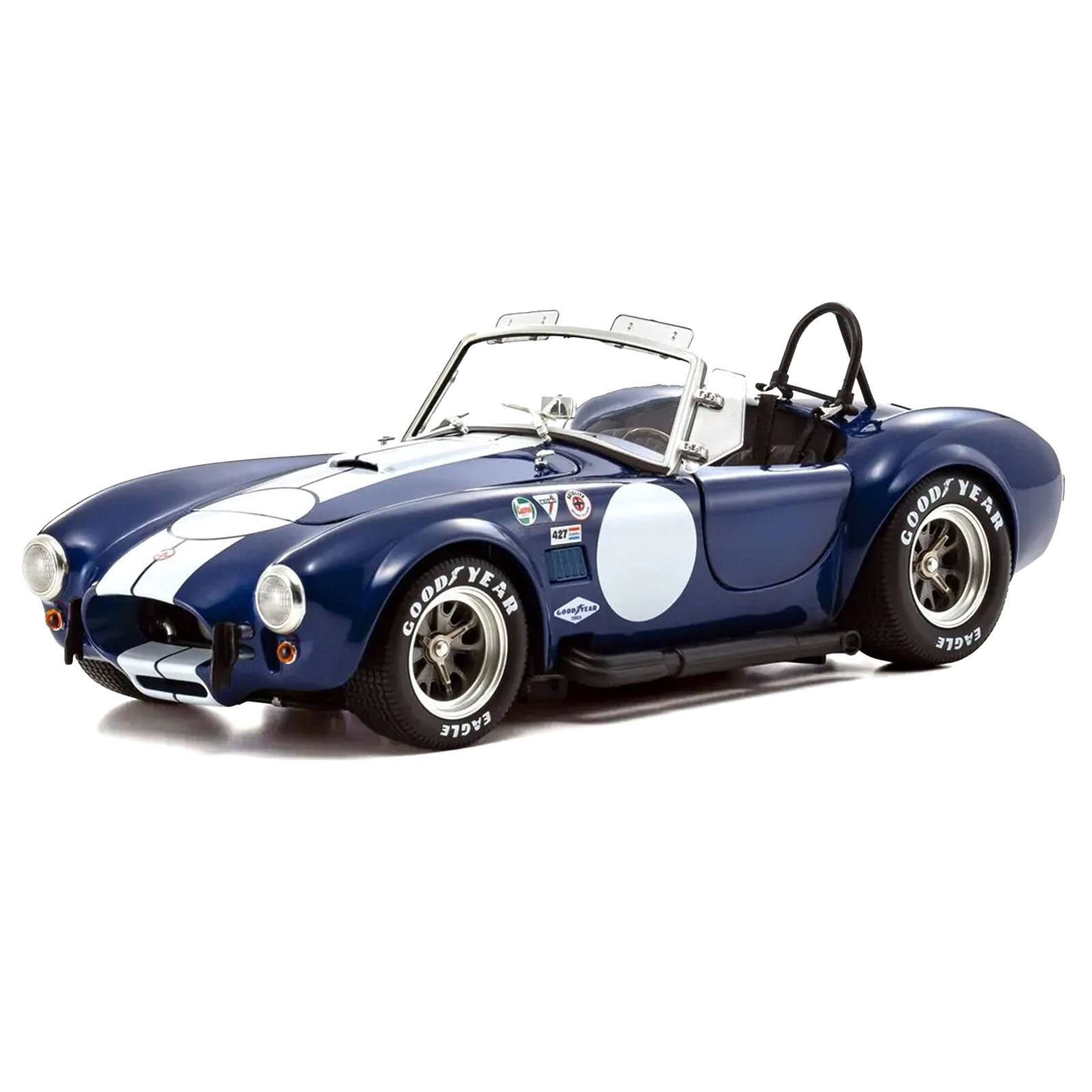 Shelby Cobra 427 S/C Blue with White Stripes and Race Graphics 1/18 Diecast Model Car by Kyosho price history on PriceWatchPro