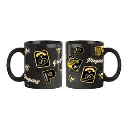 Logo Brands - Pittsburgh Penguins 2-Pack 15oz. Color Mug Set - Black