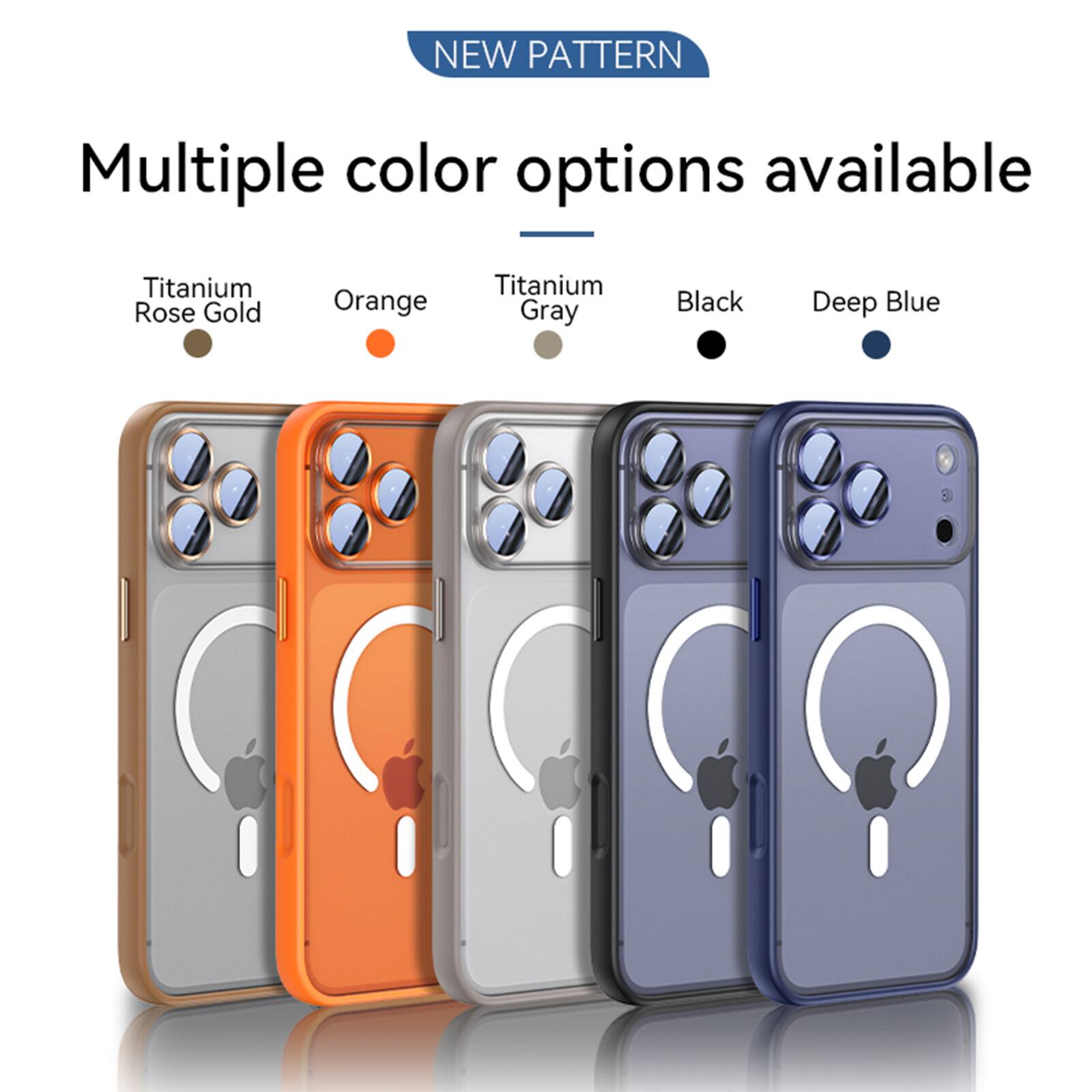 NEW PATTERN  
Multiple color options available  
Titanium Rose Gold  
Orange  
Titanium Gray  
Black  
Deep Blue