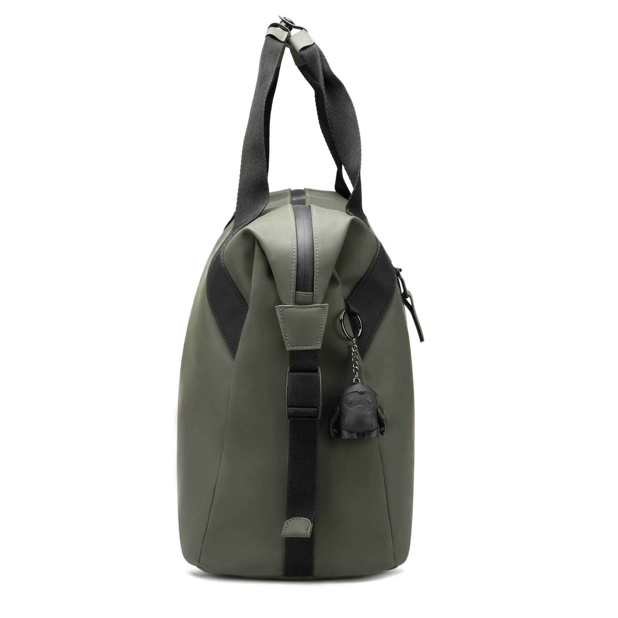 Alt View 1. Swissdigital Design - SwissDigital SD5533-23 Lamone Dark Green Travel Duffle Bag with RFID Protection - Dark Green.