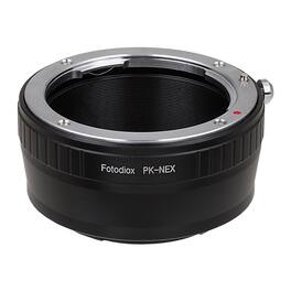 Fotodiox - Lens Adapter - Compatible with Pentax K (PK) Mount Lenses to fit Sony E Mount Cameras