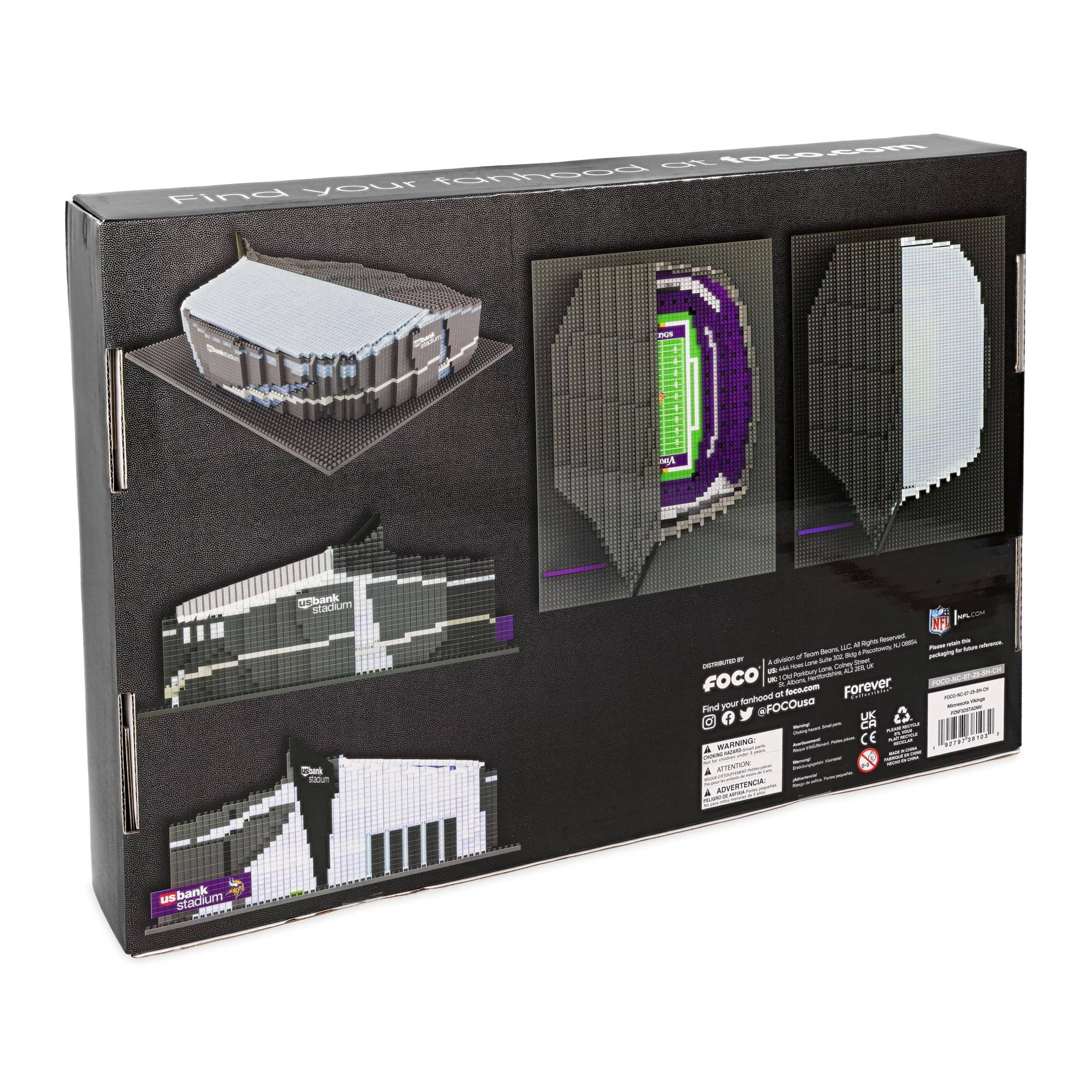 Forever Collectibles Minnesota Vikings NFL FOCO BRXLZ Stadium