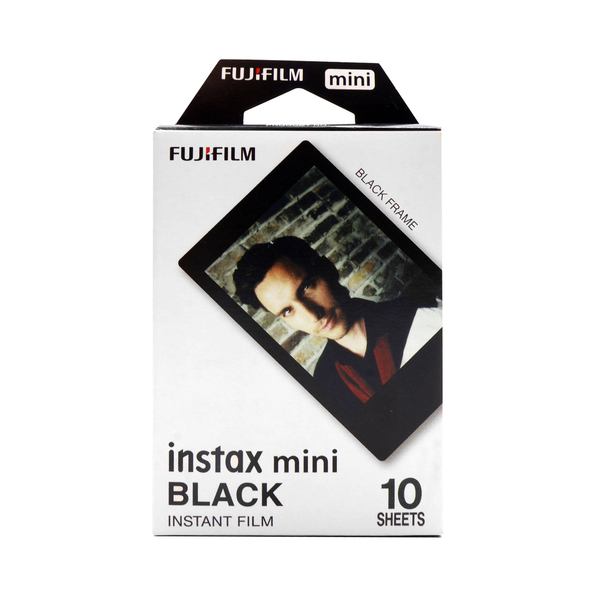 FUJIFILM mini BLACK FRAME instax mini BLACK INSTANT FILM 10 SHEETS