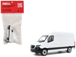 2018 Mercedes-Benz Sprinter Van White 1/87 (HO) Scale Plastic Model Car by Promotex