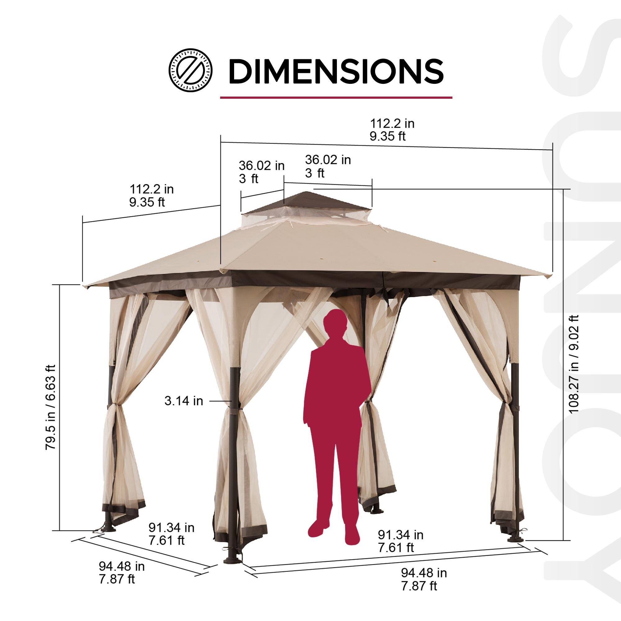 DIMENSIONS

112.2 in / 9.35 ft

36.02 in / 3 ft

79.5 in / 6.63 ft

91.34 in / 7.61 ft

94.48 in / 7.87 ft

108.27 in / 9.02 ft