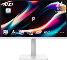 MSI - TÜV Rheinland CERTIFIED
24 FHD 1920 x 1080
IPS 178°
EyesErgo+
144Hz Game Ready
4-65W
ΔE<2
PRO MAX