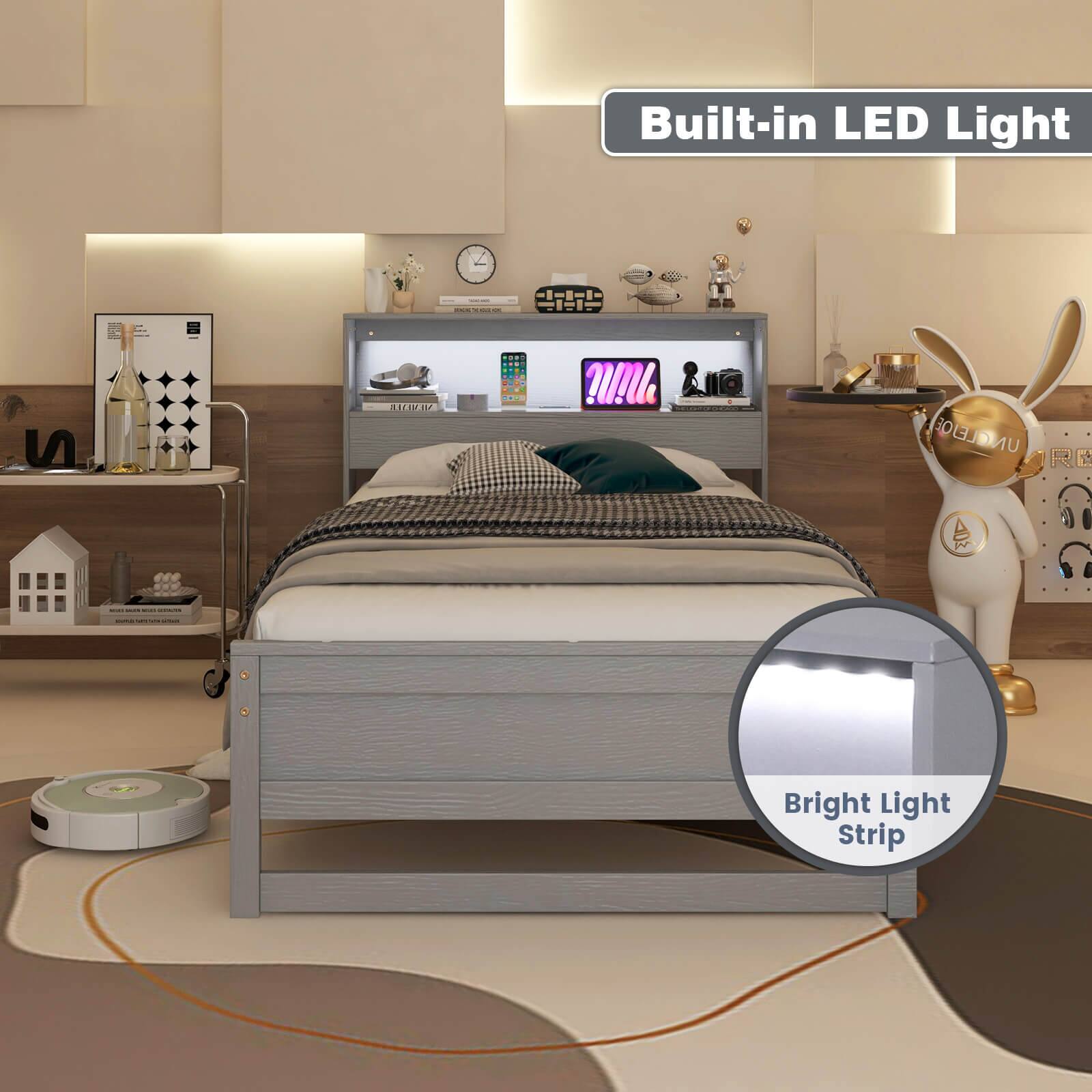 Built-in LED Light  
Bright Light Strip