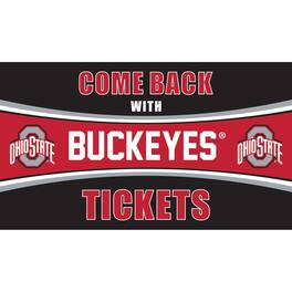 Evergreen Enterprises - Ohio State Buckeyes 28" x 16" Come Back With Tickets Door Mat - Multicolor