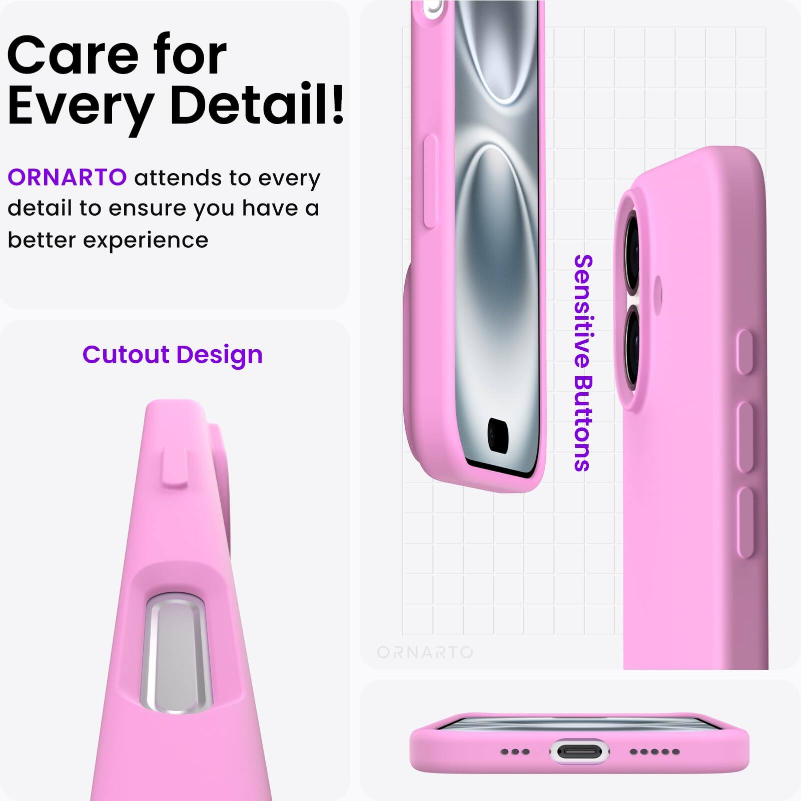 Care for Every Detail!

ORNARTO attends to every detail to ensure you have a better experience

Cutout Design

Sensitive Buttons