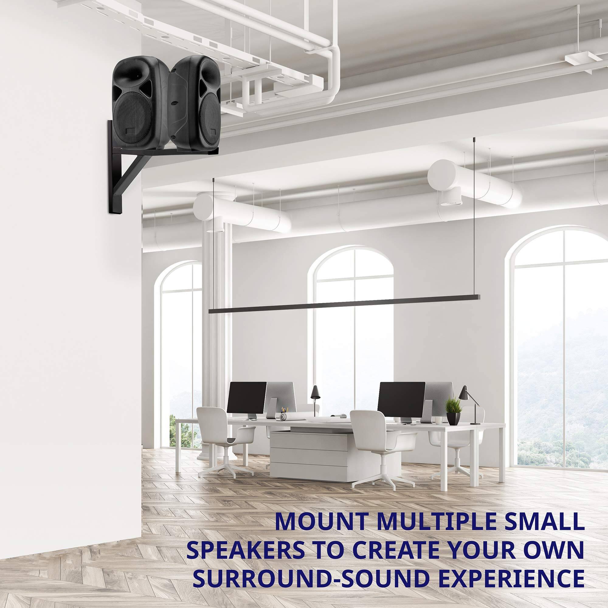 MOUNT MULTIPLE SMALL SPEAKERS TO CREATE YOUR OWN SURROUND-SOUND EXPERIENCE