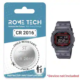 RomeTech - Replacement Battery for G-SHOCK DWB5600G-1 Watch 2 Pack