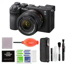 Sony - Alpha 7C II Full-Frame Camera with 28-60mm Lens (Black) Bundle with Advanced Accessories