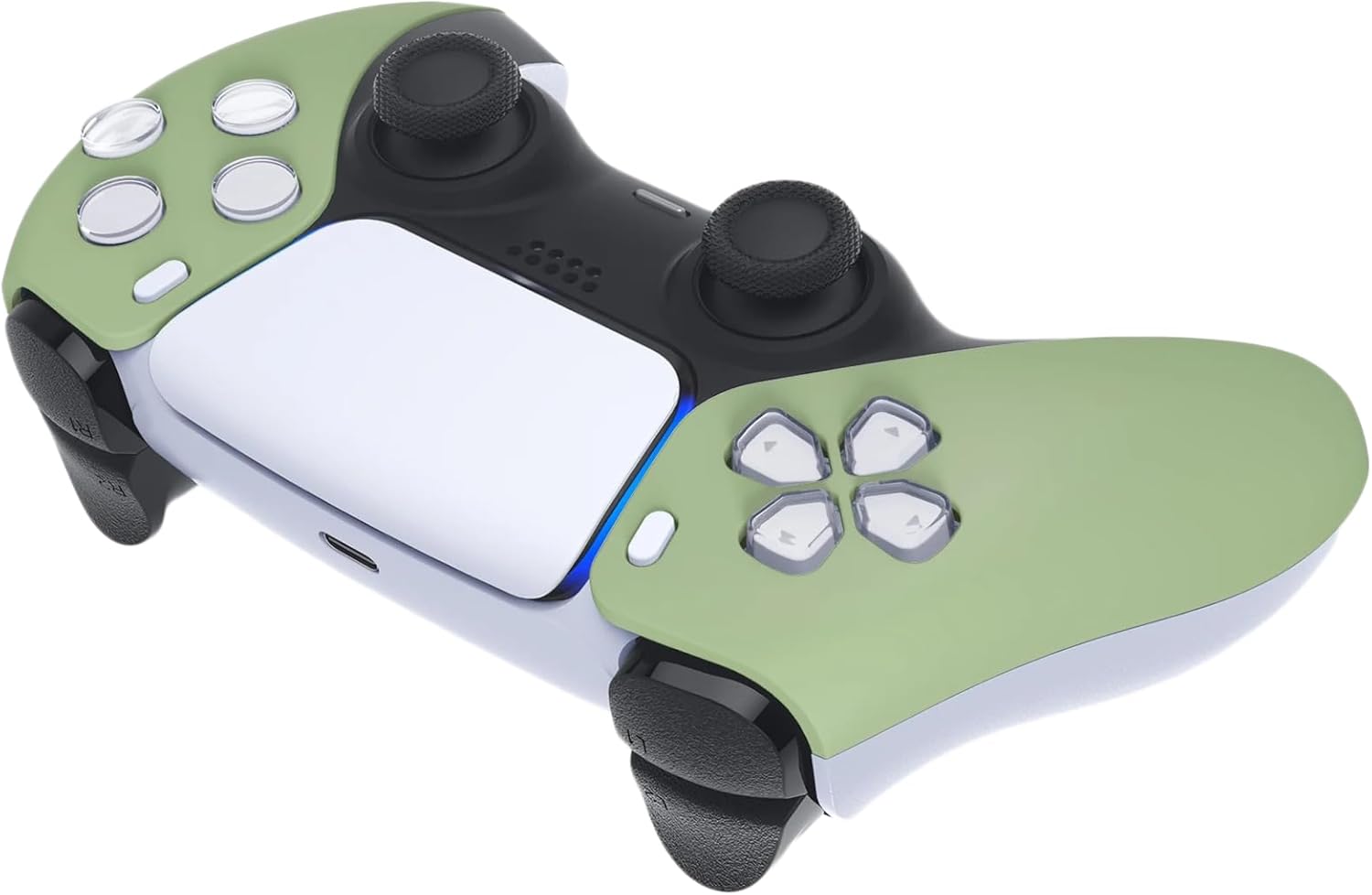 Back. ProControllers - Custom Wireless Controller for PS5 - Olive Green.