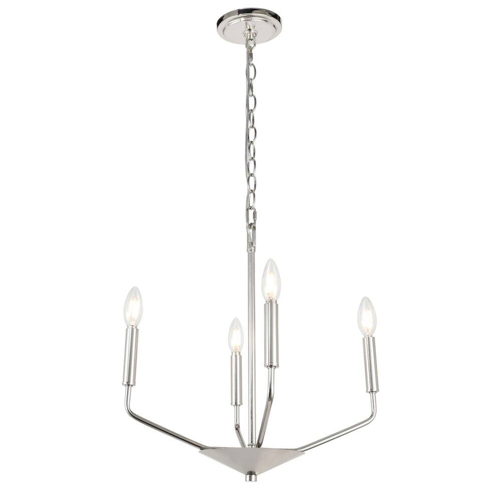 Alt View 7. Living District - Enzo 4 Light Chrome Pendant - Chrome.