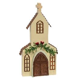 BreeBe - Winter Church Figurine - Multicolor