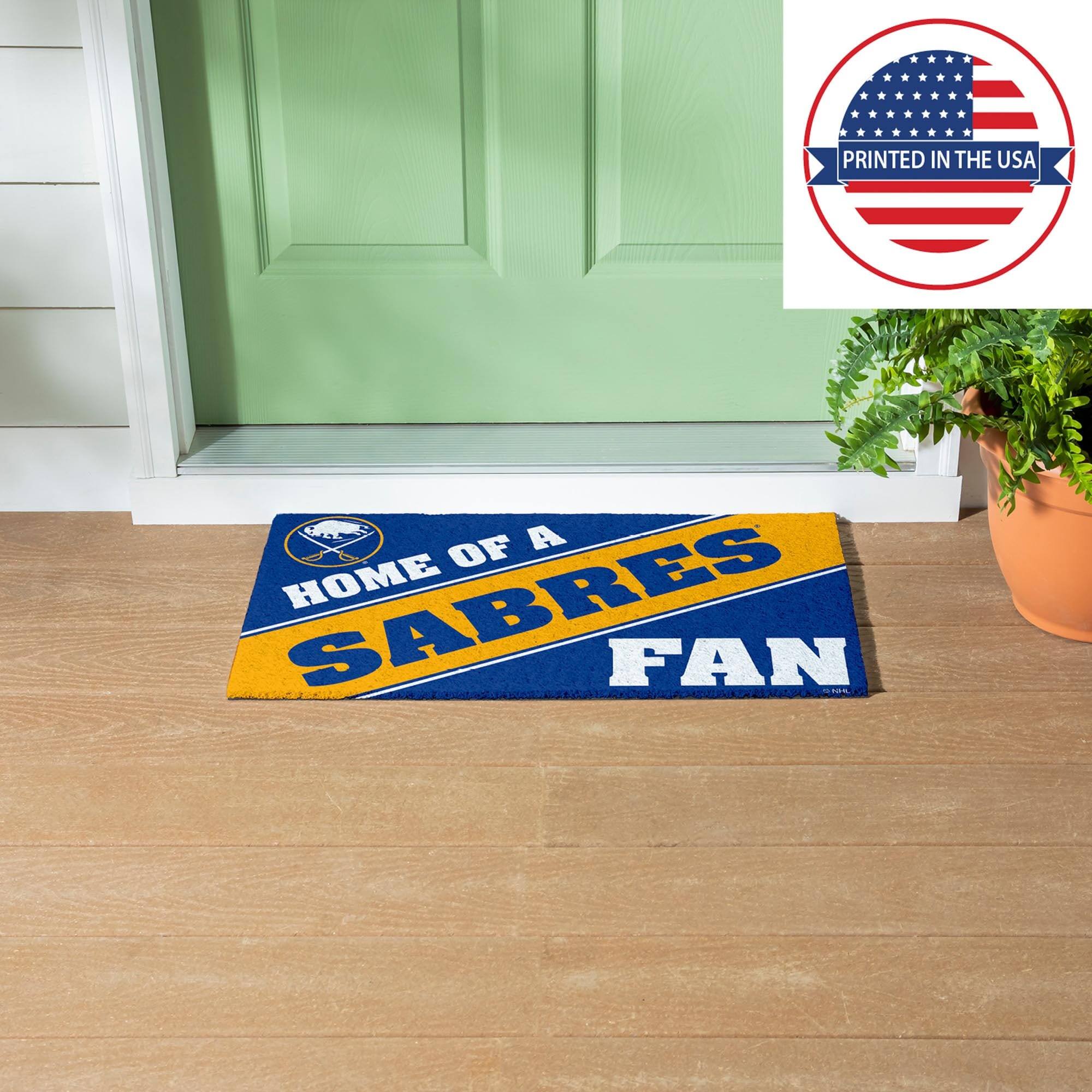 PRINTED IN THE USA OF A SABRES HOME FAN