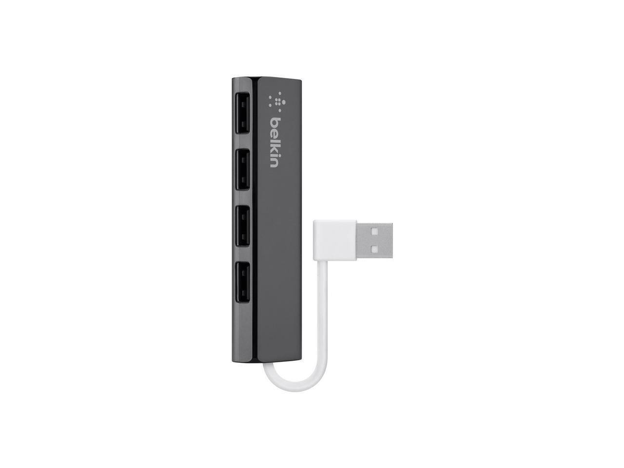 Alt View 2. Belkin - Belkin Ultra-Slim 4-port USB Hub.