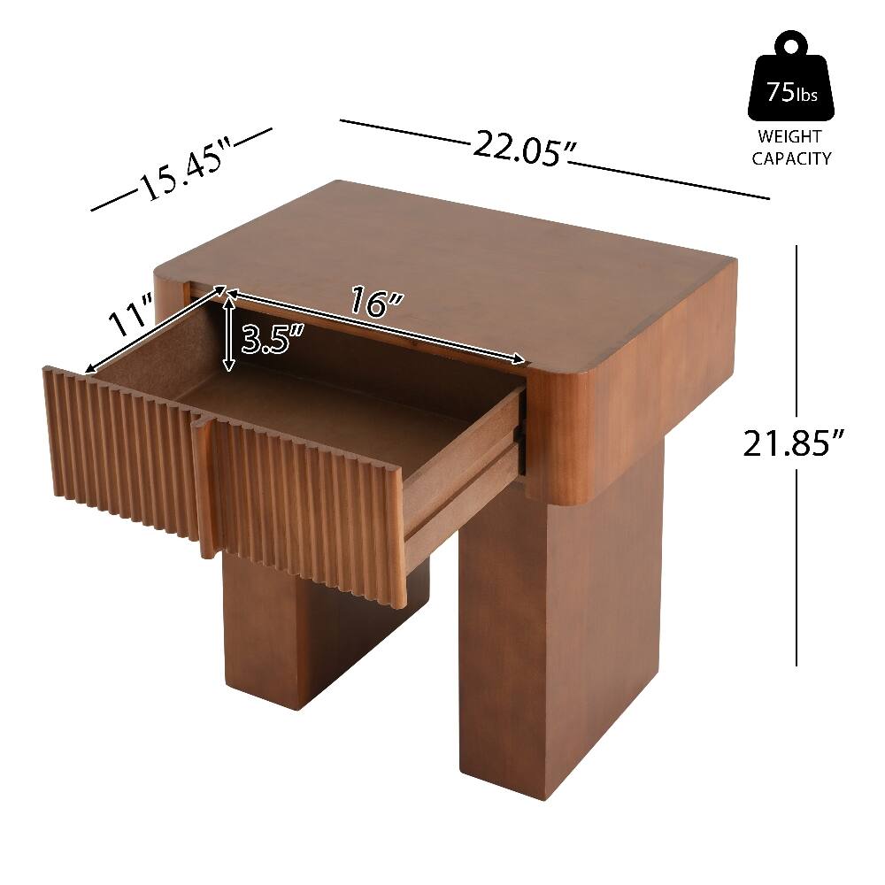 15.45" x 11" x 16" x 3.5"  
22.05"  
75lbs WEIGHT CAPACITY  
21.85"