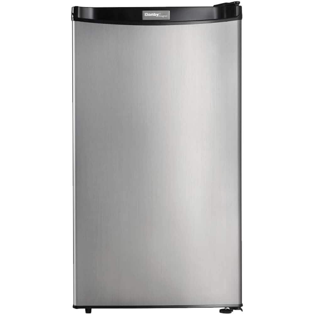 Danby - DCR032A2BSLD 3.2 Cu. Ft. Designer Stainless Compact Refrigerator - Stainless Steel