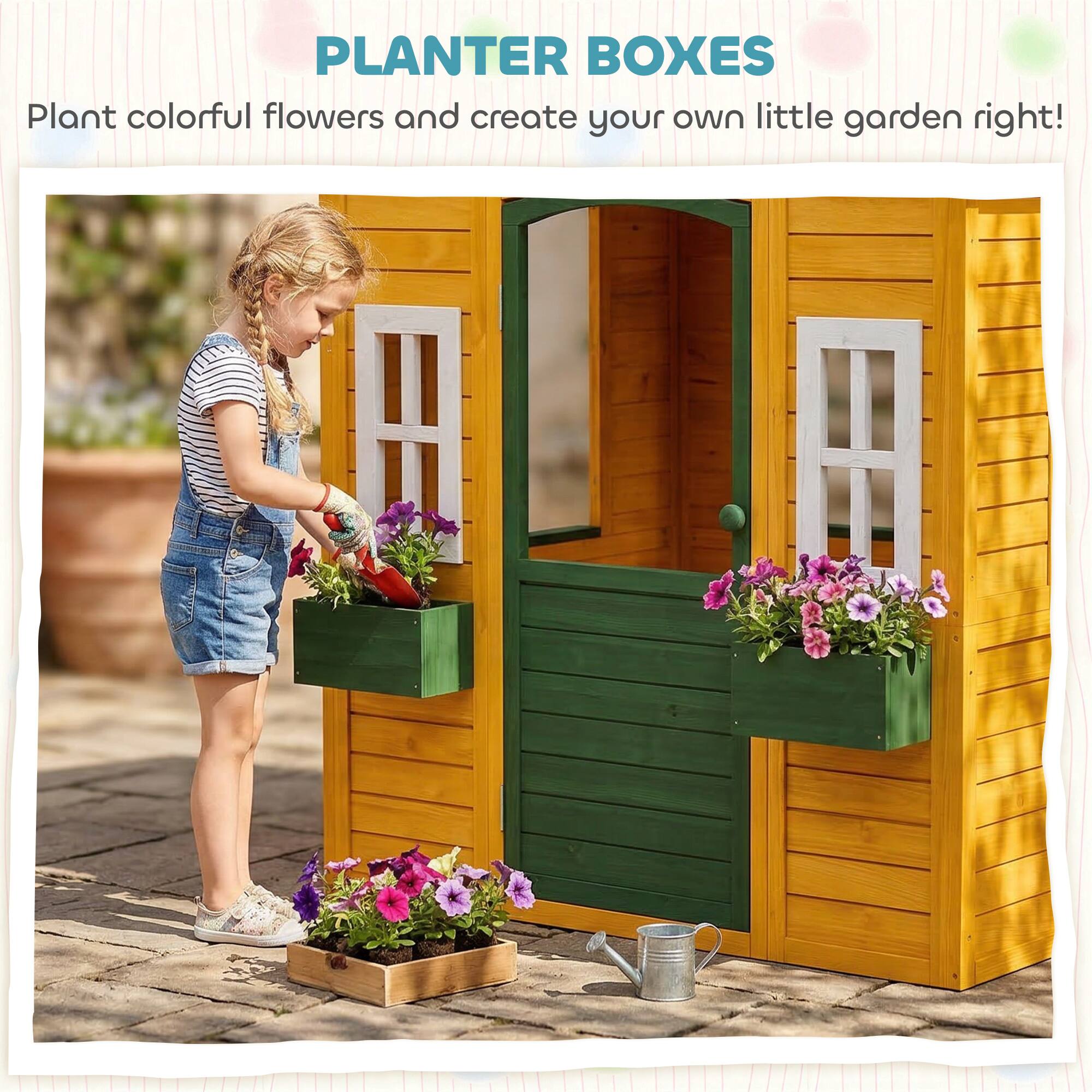PLANTER BOXES  
Plant colorful flowers and create your own little garden right!