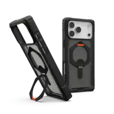 Front. UAG - Plasma XTE Series Case with Magsafe for Apple iPhone 17 Pro Max - Black/Orange.