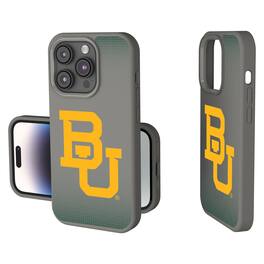Keyscaper - NCAA - Baylor Bears Linen Logo iPhone Soft Touch Case - 14 - Gray