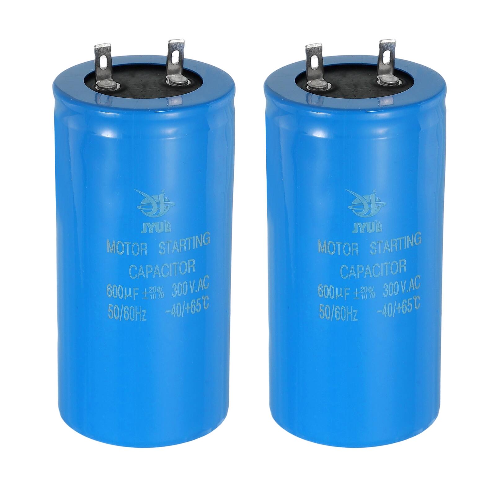 Unique Bargains - 2pcs Motor Start Capacitor, 600uf 300V CD60 Starting Running for AC/ Electric Motor - Blue price history on PriceWatchPro