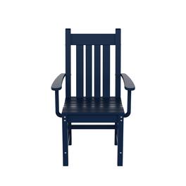 WestinTrends - Malibu Outdoor Patio Dining Armchair - Navy Blue