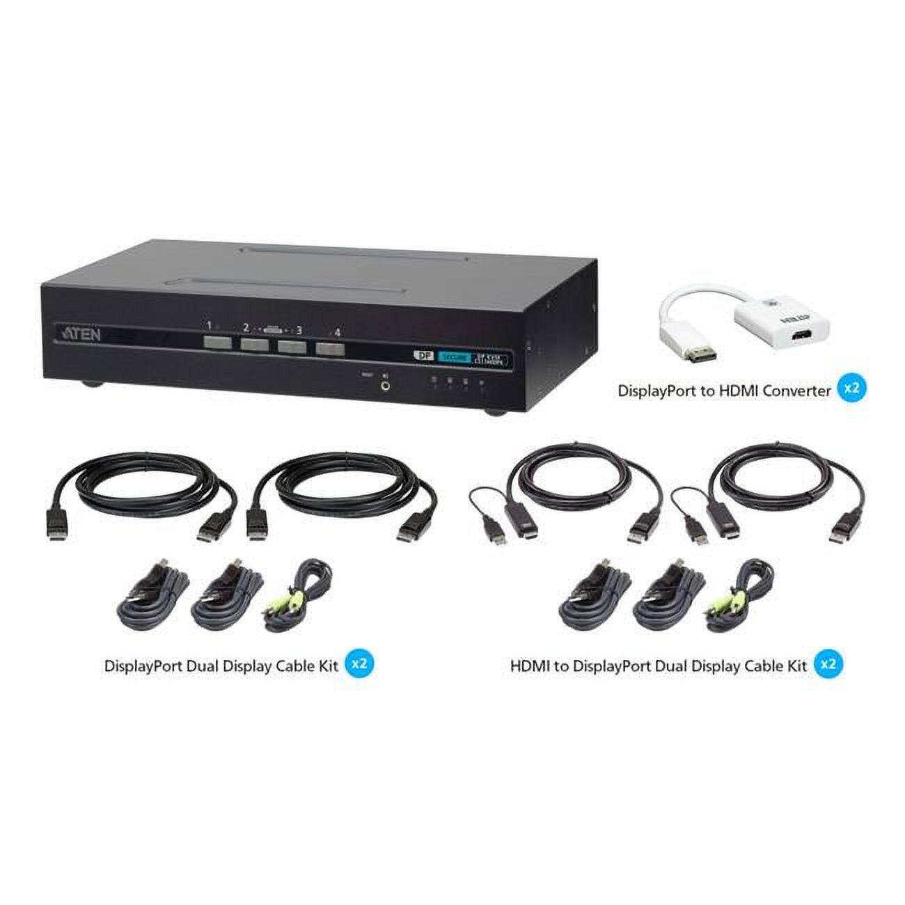 ATEN

2
3
DF
ALSON

DisplayPort to HDMI Converter x2
DisplayPort Dual Display Cable Kit x2
HDMI to DisplayPort Dual Display Cable Kit x2