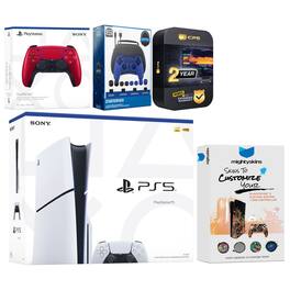 Playstation 5 Slim Disc with Extra Controller, Gamer Starter Kit and MightySkins Decal Voucher + 2 - PlayStation 5