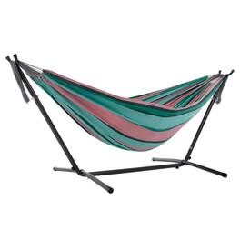 Vivere - Double Cotton Hammock, Comfortable Daybed, Steel Stand, 9' - Watermelon