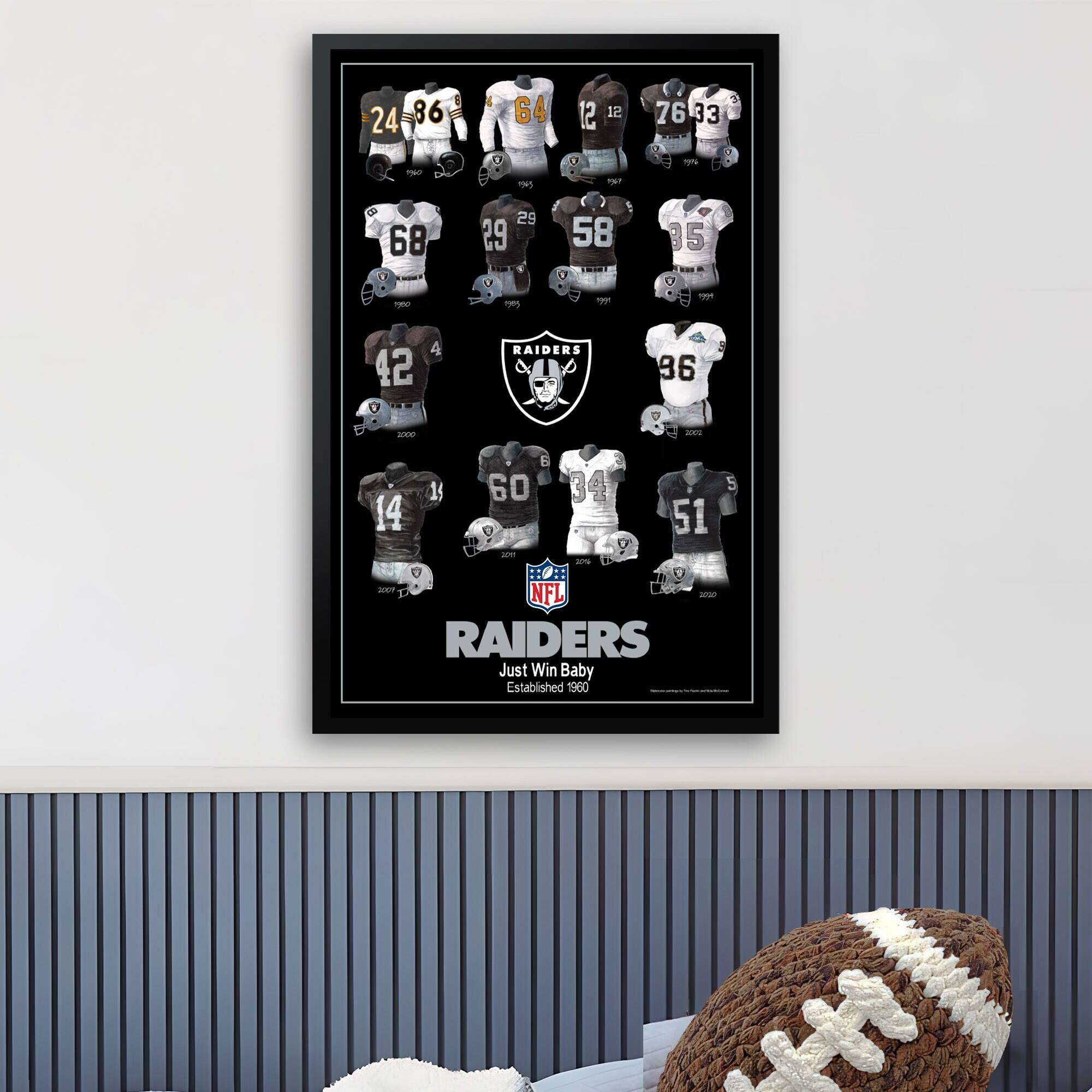 24 86 64 12 12 76 33  
P 1% 68 - 29 29 58 0 5  
Lada T 1 42 RAIDERS &I 96 ae ams B 60 34 14 51 sm  
::0:: w NFL - RAIDERS Just Win Baby Established 1960