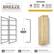 ASSEMBLY IS A BREEZE
INCLUDED HARDWARE
4x SCREWS
4x ANCHORS
This product requires the use of a screwdriver or drill and leveler.
2x SMALL SCREWS INCLUDED
2x METAL FRAMES with shelf bars
1x METAL RACK For towels & more
3x WOOD SHELVES With easy mounting slits