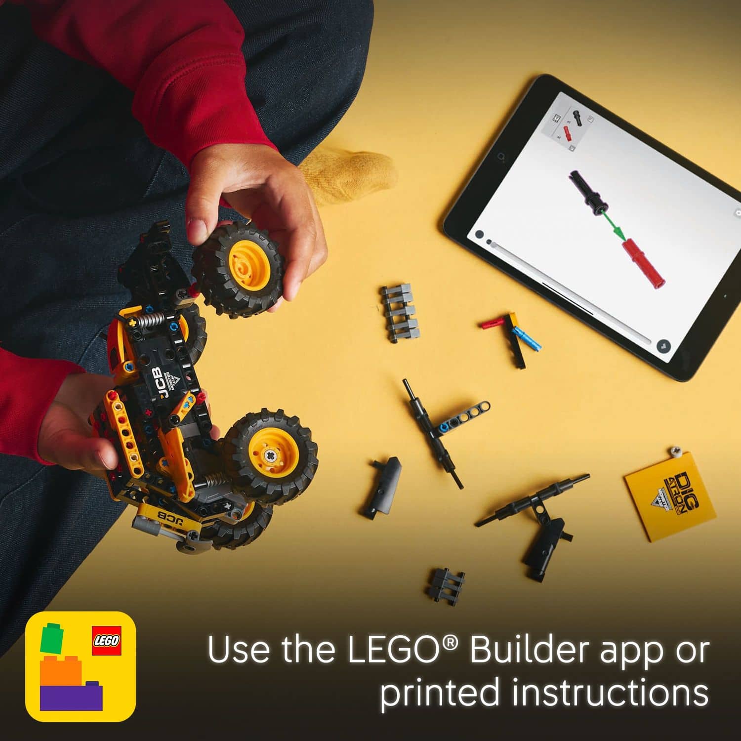 C3 JCB NOELY LEGO Builder app or printed instructions