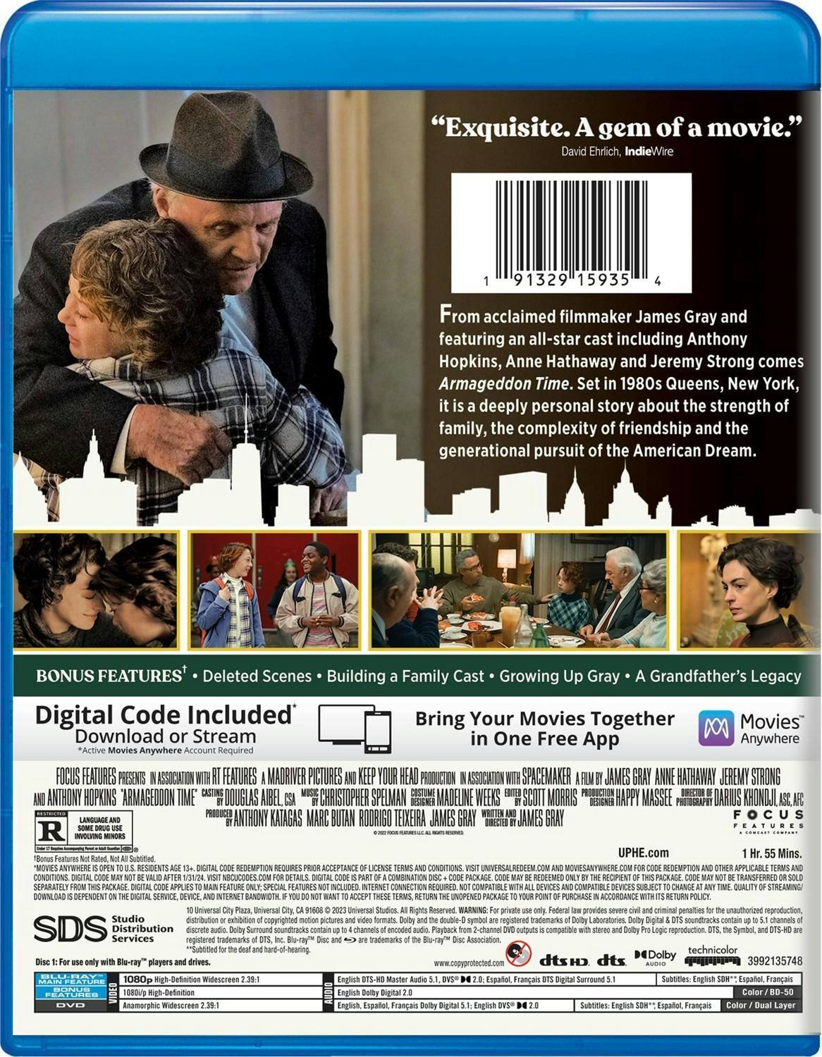 Back. Armageddon Time (with DVD) [Blu-ray].