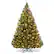Front. Costway - 6Ft Pre-Lit PVC Artificial Carolina Pine Tree Flocked Cones Hinged w/ LED Lights - Green.